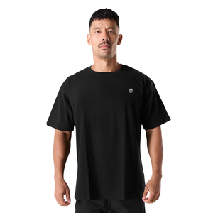 Chemise noire à manches courtes pour homme, en coton premium confortable, vêtement décontracté, chemise de sport tendance, vêtements de sport élégants, vente en gros - Product Image 1