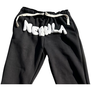 Designer Custom Mens Canvas Formal Straight Leg Mid Fleece 100% Cotton Sweatpants Embroidered Logo Breathable Windproof - Product Image 2