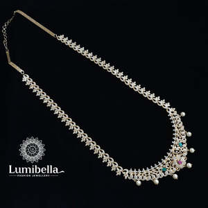 18K Gold Plated VVS1 Natural Diamond Heart Necklace Classic Wedding Jewelry - Product Image 3