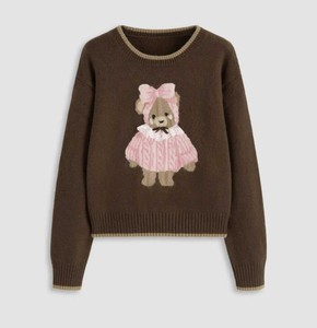 Varsity College Style Knit Sweater Extra Warm Winter Pullover <b>Top</b> High Density Soft Yarn Ladies Winter Knitwear 2026 breathable - Product Image 6