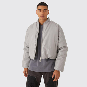 Blouson Homme Respirant et Coupe-Vent à Fermeture Éclair Intégrale, Coupe Droite, Nouvelle Collection Printemps, Vente Chaude, Design Personnalisé Uni avec Deux Poches, Vente en Gros - Product Image 1