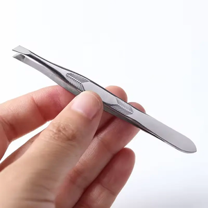 Pince à épiler professionnelle pour sourcils, en acier inoxydable, réutilisable, légère, à pointe droite, extracteur de sourcils pour hommes, ANAAIF - Product Image 5