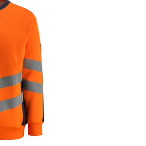 เสื้อสเวตเชิ้ตแขนยาวสะท้อนแสงแบบกำหนดเองสำหรับงานความปลอดภัย  เสื้อผ้าทำงานสำหรับช่างซ่อม  เสื้อสเวตเชิ้ตป้องกันเปลวไฟสำหรับผู้ชาย - Product Image 3