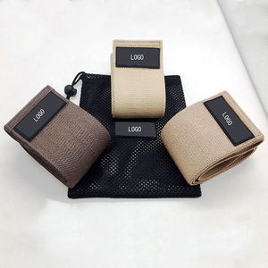 En gros, Bande de résistance élastique en latex marron nude pour fitness, exercices des fessiers, hanches et cuisses, type Hip Circle Thigh Master - Product Image 4