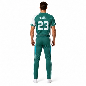 Ensemble Maillot et Pantalon de Baseball Personnalisé pour Hommes – Tenue Sportive Sublimée Entièrement Boutonnée – Fournisseur d'Usine OEM à Marque Privée - Product Image 2