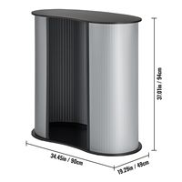 Tragbarer Messestand-Tisch 90 cm x 49 cm x 94 cm Ausstellungs-Präsentationstheke Messestand Faltbare Aluminium-Messewand