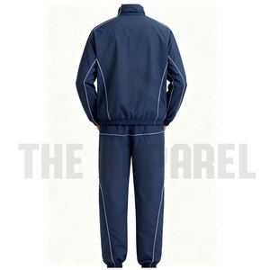 Good Quality Patchwork Nylon Drawstring Tracksuit Set Latest Custom Design Lightweight Fabric Tracksuit Casual Sportswear Set - Product Image 3