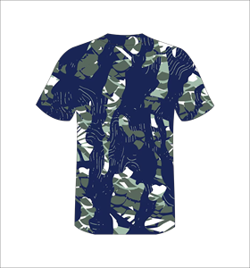เสื้อเบสบอลลายพรางสำหรับผู้ชาย คอวี แขนสั้น ระบายอากาศได้ดี ผลิตจากโพลีเอสเตอร์ เหมาะสำหรับเล่นกีฬาในฤดูร้อน ทรงปกติ - Product Image 6