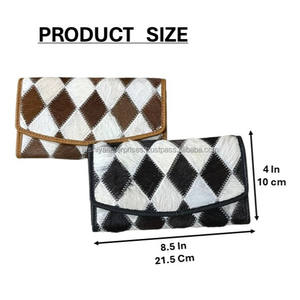 Cartera de Mujer de Cuero Vacuno Genuino Estilo Bohemio, Diseño Western con Parches, Monedero Largo para Damas, Organizador de Tarjetas y Efectivo - Product Image 2