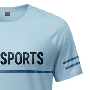 Camiseta Deportiva Azul Cielo para Hombre, Ropa Deportiva de Poliéster, Ropa de Entrenamiento Atlético, Ropa de Equipo, Ropa de Alto Rendimiento para Juegos al Aire Libre - Product Image 6