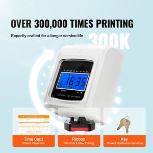 Reloj de Control de Asistencia Biométrico con Reconocimiento Facial y Comunicación USB, 6 Puntos de Registro Diarios, para Empleados de Pequeñas Empresas, Incluye 10 PUNTOS DE REGISTRO - Product Image 4
