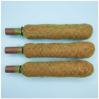 Poteau en coco naturel de 1 pied (12 pouces) en fibre de coco pour plantes grimpantes
