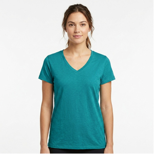 Camiseta Deportiva de Secado Rápido para Mujer, Cuello en V, Alto Rendimiento, Lisa, para Gimnasio, Entrenamiento y Actividades al Aire Libre - Product Image 2