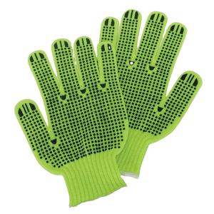 Gants tricotés en polyester 13G à pois en PVC à un côté, taille XL, doublure en coton doux, protection de la sécurité alimentaire et professionnelle - Product Image 6