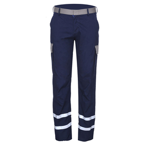 Adult Size Men's High Visibility Rip-Stop Trouser with Heavy Duty Pockets and Safety Reflective Tape for Construction <b>Work</b> - Product Image 2