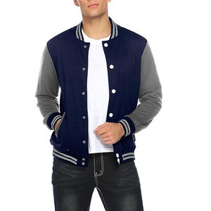 Chaqueta Universitaria Ecológica para Hombre, Mezcla de Lana y Poliéster Reciclado, Material Sostenible, Color Verde Universitario, Abrigo Casual de Invierno - Product Image 3