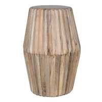 Mesa Auxiliar de Pedestal de Madera Maciza de Lujo, Mesa de Centro Acanalada Hecha a Mano para Sala de Estar y Dormitorio, Diseño Europeo, MANGALAM ART EXPORT