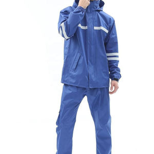 Traje de Lluvia de Seguridad Reflectante de Alta Visibilidad con Capucha Ajustable para Trabajos de Construcción y Mantenimiento - Product Image 1