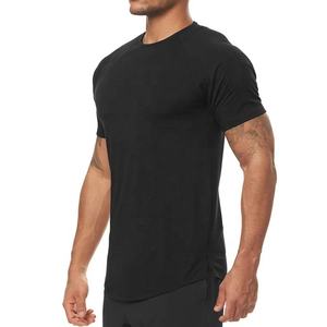 Unisex 100% algodón hombres gimnasio camisetas moda de talla grande músculo Slim Fit y camiseta de gran tamaño estilo liso ropa de moda para hombres - Product Image 4