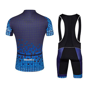 Combinaison de cyclisme compressive fiable avec fermeture éclair et short ajusté pour la course à vélo - Product Image 2
