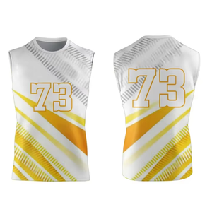 Ensemble d'entraînement de football américain personnalisable, uniforme respirant avec drapeau, maillots de compression sublimés 7v7, taille XL, nouveau design - Product Image 5