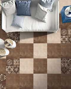 Baldosas de Cerámica Geométricas Blancas y Negras de 400x400 mm, Resistentes a los Ácidos, Antideslizantes, para Uso en Exteriores en Hoteles y Centros Comerciales - Product Image 4