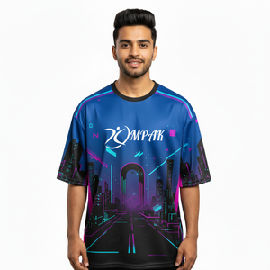 T-shirt décontracté pour homme, surdimensionné, sublimation, streetwear, tendance, coupe ample, mode quotidienne - Product Image 1