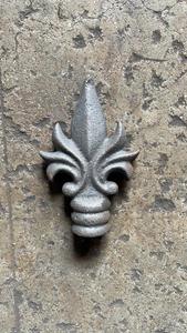 Traditional Cast Iron Fleur De Lis <b>Rail</b> End Cap <b>Wall</b> Mounted Stair Handrail Decorative Topper Rust Resistant Architectural - Product Image 6