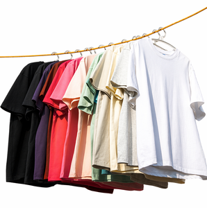 T-shirt basique à manches courtes et col rond en coton 100% de 200 g, couleur unie, avec broderie de logo personnalisée, fabrication OEM par l'usine BD en Chine - Product Image 1