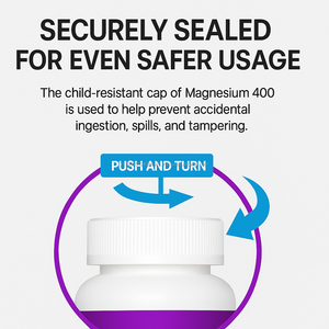 OEM 400mg Magnesio Natural Energy Support Tabletas para Adultos, Suplemento Mineral de Alimentos Saludables de Corea, 120 Unidades - Product Image 6