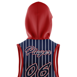 Hoodie sans manches en polaire pour homme, design uni, broderie, séchage rapide, respirant, pour l'hiver. - Product Image 5