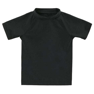 Maillot de bain anti-UV unisexe à manches longues noir en rayonne de bambou imprimé numériquement 180g pour garçons, protection éco-responsable pour le MMA - Product Image 2
