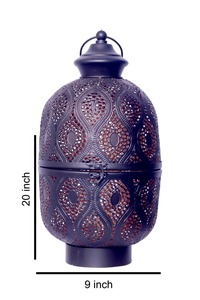 Farol Decorativo Marroquí Vintage Hecho a Mano, Lámpara Colgante de Metal para Velas, para Decoración del Hogar en Toda Ocasión - Product Image 6