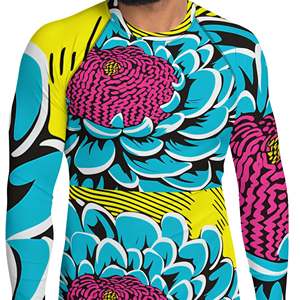 Servicios OEM ODM, Camiseta de Manga Larga Transpirable de Spandex y Poliéster, Ajustada, para Hombre, Protección UV, Talla Adulto, en Venta - Product Image 2