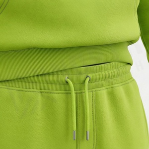 Survêtement unisexe vert à capuche, couleur unie, décontracté, avec cordon de serrage et poches latérales pour adultes, automne - Product Image 5