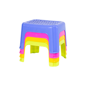 Taburete Bajo Moderno de Plástico con Patrón Ovalado, Taburete de Baño Resistente de PP - Product Image 1