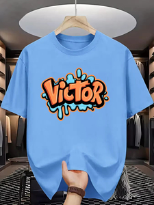 เสื้อยืดโออีเอ็มสั่งทำพิเศษ เนื้อผ้าหนา 100% ผ้าฝ้าย พิมพ์โลโก้ตามสั่ง ไซส์พลัส เสื้อยืดโอเวอร์ไซส์ผู้ชาย ปรับแต่งได้เต็มที่ - Product Image 3