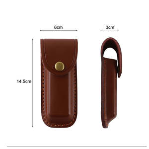 Étui à couteau pliant léger en cuir véritable de haute qualité, sur mesure, pour EDC, porte-outils, sac à outils, OEM TARJ ENTERPRISES, vente en gros UE - Product Image 1
