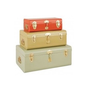 Boîte de rangement de luxe empilable pour bijoux, coffre à bijoux rectangulaire avec couvercle à charnières, design classique, violet, rose, blanc - Product Image 3