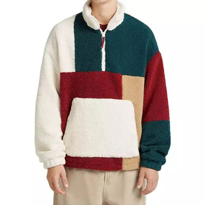 Cheap Price Custom Full Zip Polar Fleece <b>Jacket</b> Men Winter <b>Warm</b> Turtleneck Collar Outwear Casual Solid Color OEM Service - Product Image 3