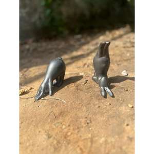 Adornos de Conejitos Adorables para Ejercicio, Sets de Regalo, Artesanías Metálicas Hechas a Mano, Esculturas de Conejitos de Yoga, Precio Económico - Product Image 2