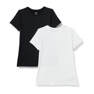 Camisetas Modernas de Cuello Redondo para Mujer, al por Mayor, de Spandex/Algodón, Estilo Urbano Holgado, Verano, Ecológicas y Transpirables - Product Image 1