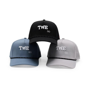 OEM Performance Golf Hat Breathable Lightweight Laser Cut Holes 5-Panel <b>Snapback</b> <b>Cap</b> for Golf Training and Outdoor Sports - Product Image 4