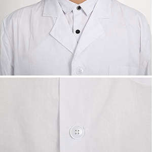 Proveedor de batas blancas para enfermeros de clínica, diseño personalizado de batas de laboratorio para hombres, fábrica de uniformes para personal masculino. - Product Image 6