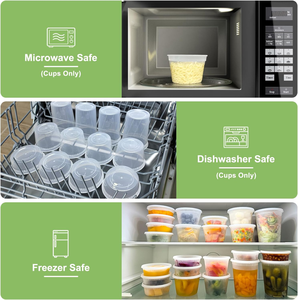 Containers <b>Lids</b> Leak-Proof BPA Free Takeout Plastic Food Storage Containers Biodegradable Eco-Friendly <b>Disposable</b> Soup Bucket - Product Image 5