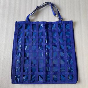 Heavy Duty Nylon Hay Bag with Reinforced Stitching | <b>Slow</b> Feed Horse Hay <b>Feeder</b> Bag | Durable Horse Hay Net Bag - Product Image 1