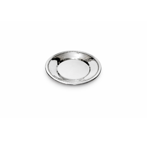Assiette de présentation en acier inoxydable de style américain avec bordure en laiton, finition polie, idéale pour mariages, événements et occasions spéciales - Product Image 2