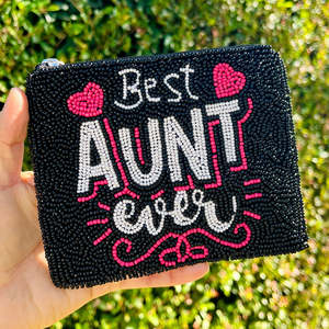 Monedero bordado a mano con cuentas, bolsa con cremallera personalizada, diseño de la era de la tía, unisex, colorido, con lentejuelas, para guardar tarjetas, portátil - Product Image 6