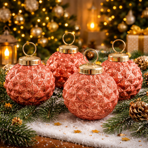 Juego de 14 Adornos Navideños de Cristal Vintage de Alta Calidad |   Adornos Colgantes Multicolores |   Decoración Festiva para Árboles de 6, 8 y 10 CM - Product Image 5