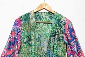 Nueva llegada Wrap Top Boho Tie Top Bohemian Bell manga de talla grande Fairy Core Wrap blusa para mujer - Product Image 2